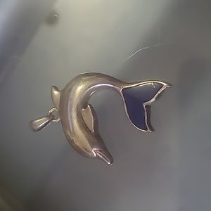 Vintage Lenox Sterling Silver Dolphin Pendant